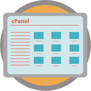 simplified version of the cPanel interface